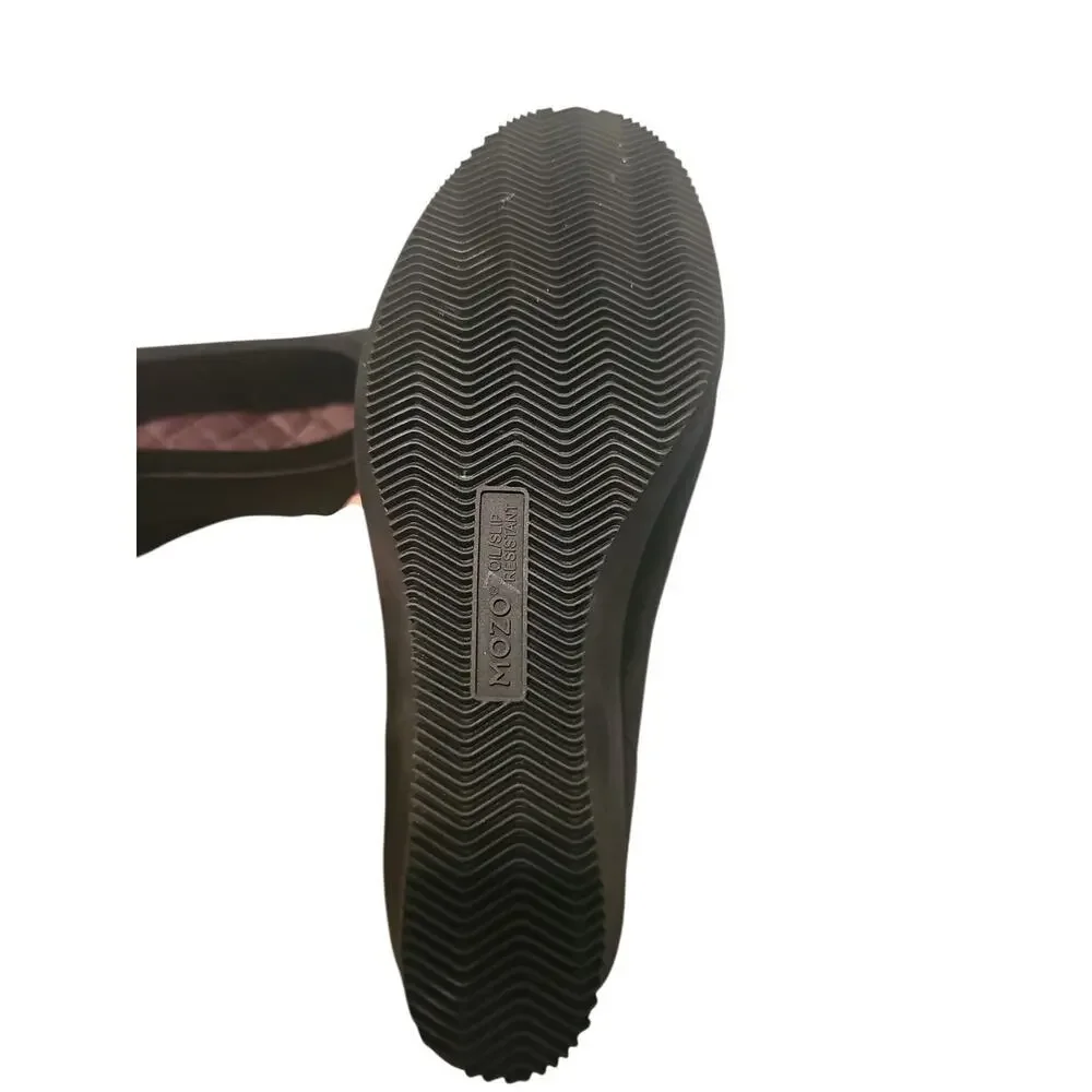 NEW Mozo Gardena Black Wedges Comfort Slip-Resistant size 7 Wedge Work Shoes